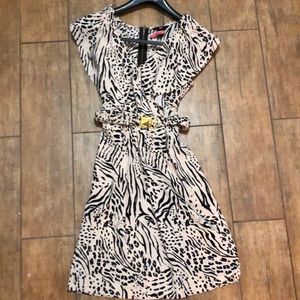 H&M animal print dress